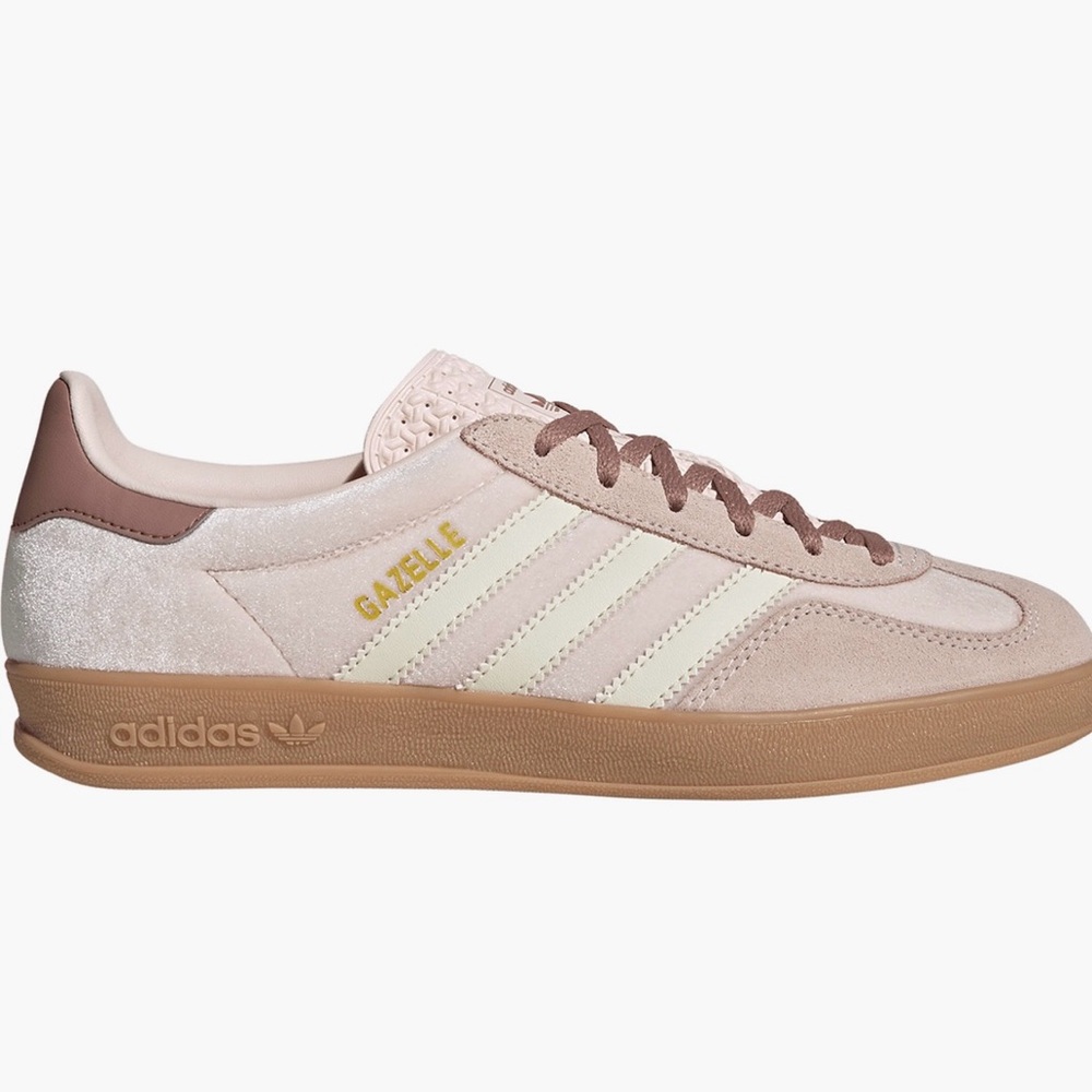 ADIDAS Gazelle Indoor Shoes | size W6.5 | Wonder Quartz/ Warm Clay/Gum - Picture 3 of 13
